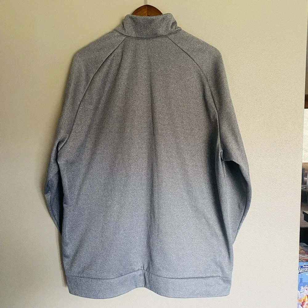 Nike Sweater Mens XXL Gray Long Sleeve Pullover Golf 1/4 Zip Dri Fit